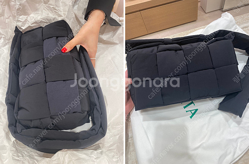 보테가베네타 패디드테크 카세트백--1