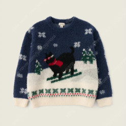 Ski Boy Nero Wool Knit - Navy 시엔느 네로 니트