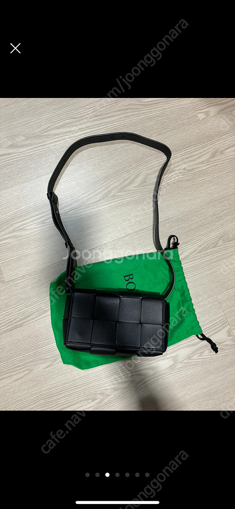 보테가베네타 카세트백 벨트백 블랙 정품--2