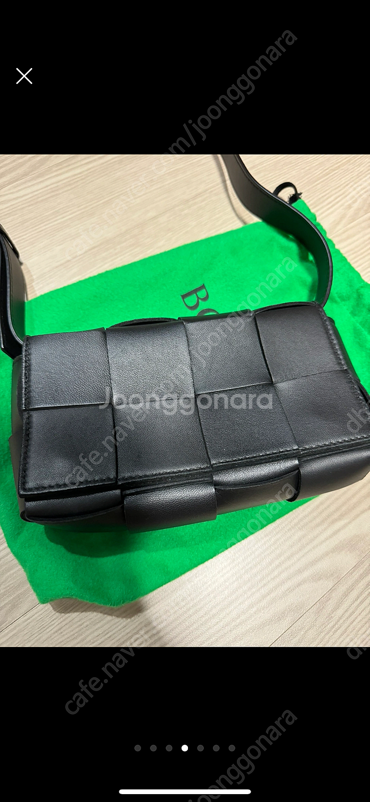 보테가베네타 카세트백 벨트백 블랙 정품--3