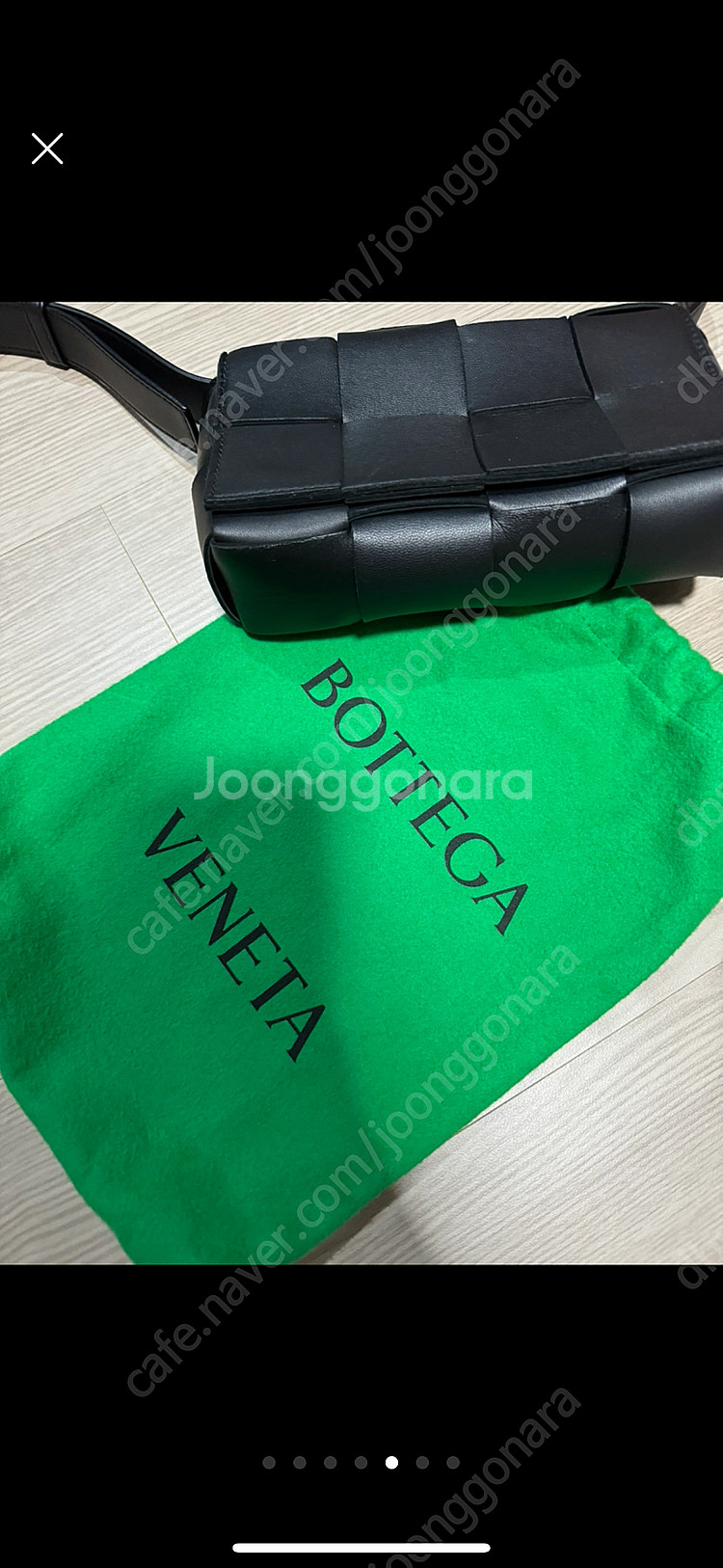 보테가베네타 카세트백 벨트백 블랙 정품--4