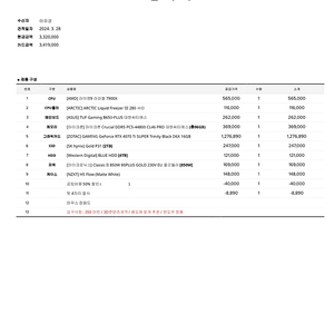 본체 현 다나와 견적 340만원 이상