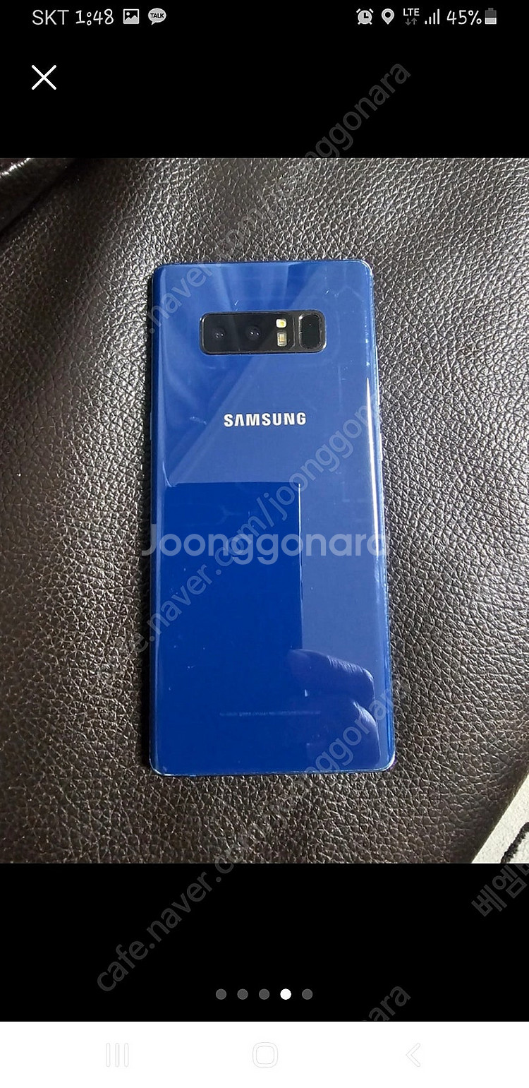 갤럭시 노트8 64g 딥씨블루색상 저렴하게 판매합니다--1