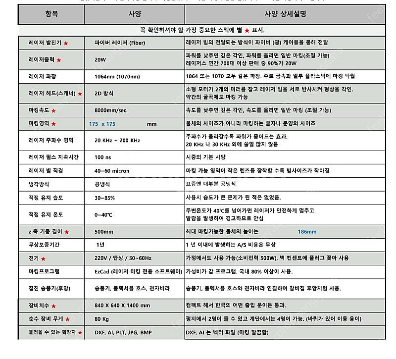 레이져 마킹기,각인기 (레이저스 FM20D)--5