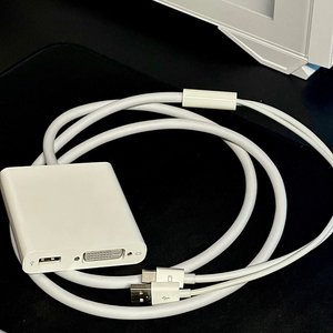 Apple Mini DisplayPort-Dual-Link DVI 정품어댑터 맥북 맥프로 디스플레이포트 듀얼링크