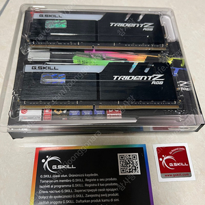 [정품] G.SKILL DDR4-3600 CL14 TRIDENT Z RGB (16G *2)