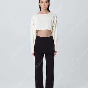 부디무드라 Wide long sleeve crop top_Seadpearl s 팝니다