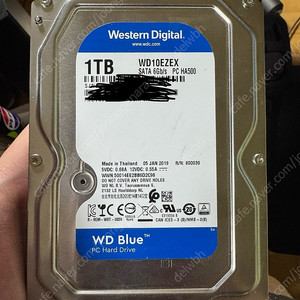 WD Blue 1TB HDD 하드디스크