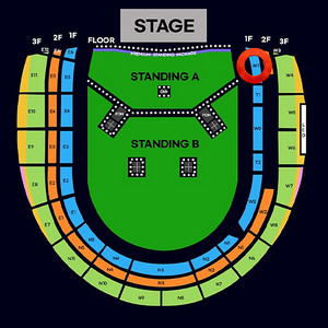 [최고명당] 오아시스 콘서트 지정석P 1층 W1구역 2열~6열 2연석 양도