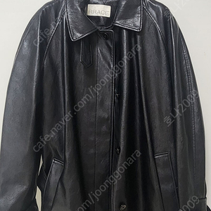 RRACE Faux Leather Coat_BLACK