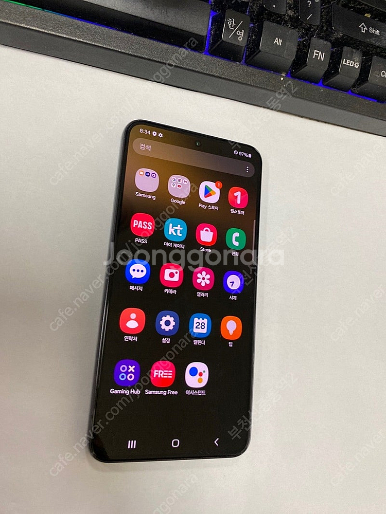 003496 KT 갤럭시S22 블랙 SS급 256GB ...--2