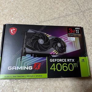 Msi 4060ti gaming x 8gb 미사용 새제품 팝니다