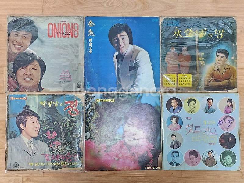 허름한 가요 LP 6장--0
