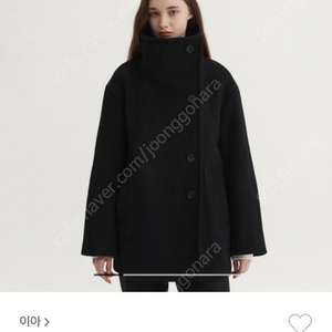 이아 eaah hayes half coat (black) s 하프 코트