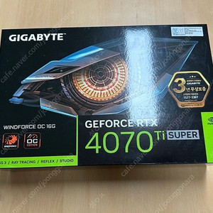 (미개봉)[GIGABYTE] 지포스 RTX 4070 Ti SUPER WINDFORCE OC D6X 16GB