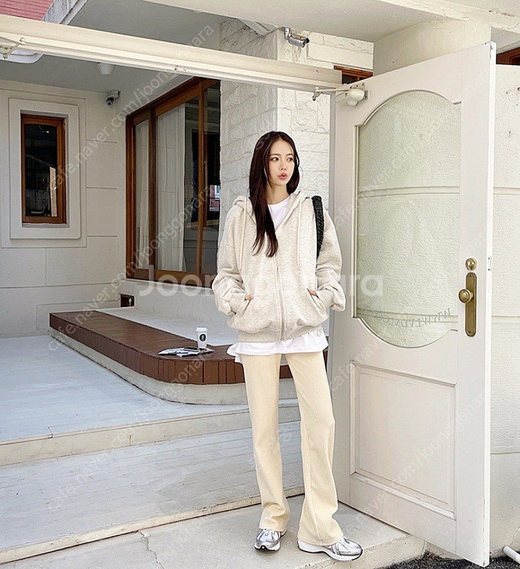 벨로아 골지 부츠컷 밴딩 롱팬츠--1