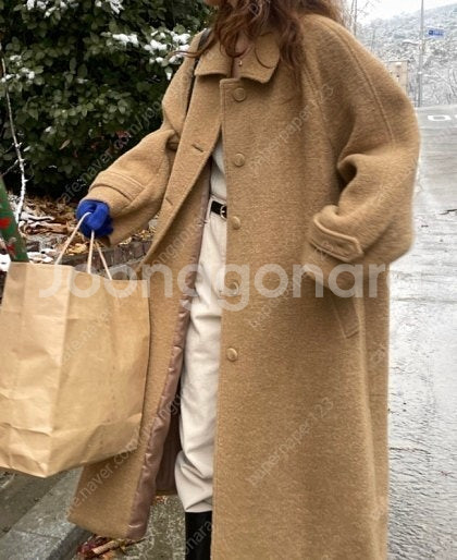 모네 캐롤 카멜 코트 MONE Carol camel coat--3