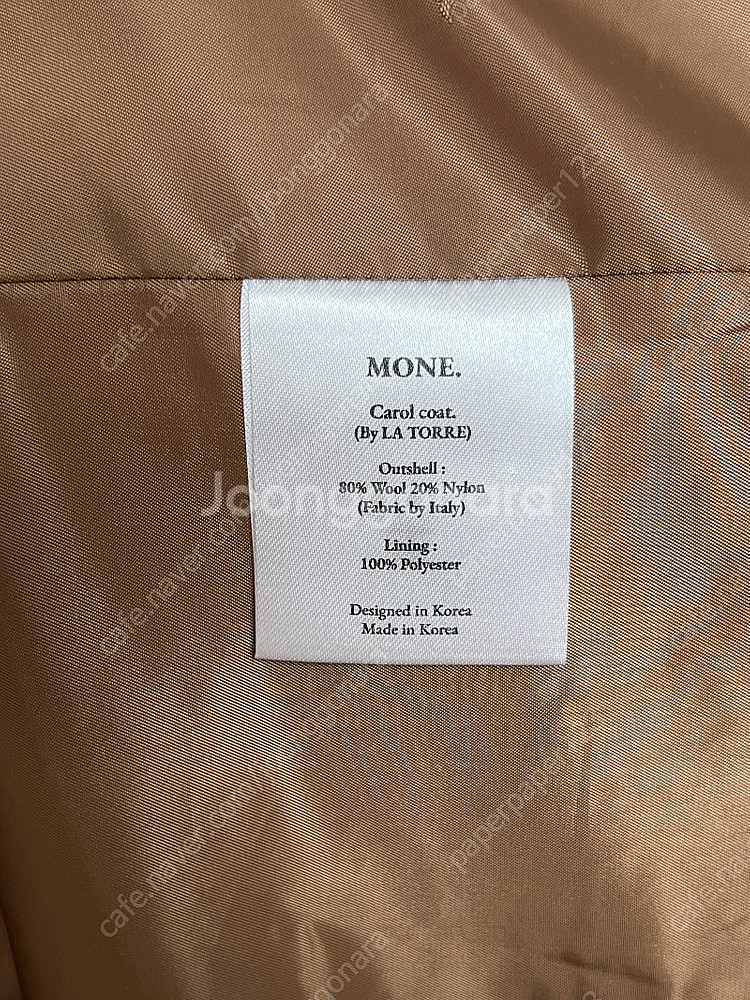 모네 캐롤 카멜 코트 MONE Carol camel coat--9