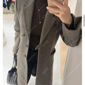 Linjes Tweed Long Coat 린즈 트위드 롱코트