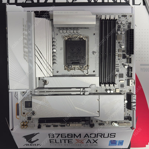 GIGABYTE B760M AORUS ELITE X AX 피씨디렉트 팝니다. (B보드 중 유일한 8레이어)