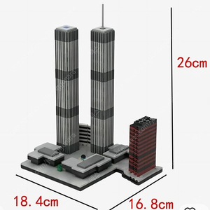 911 뉴욕 세계무역센터 빌딩 모형 블록 MOC 157149