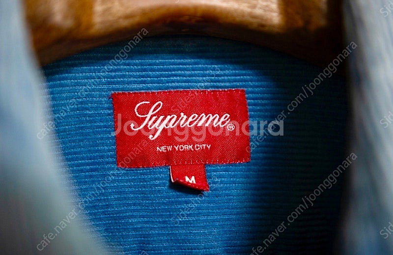 Supreme 슈프림 퀼티드 코듀로이 자켓 블루 새제품...--2