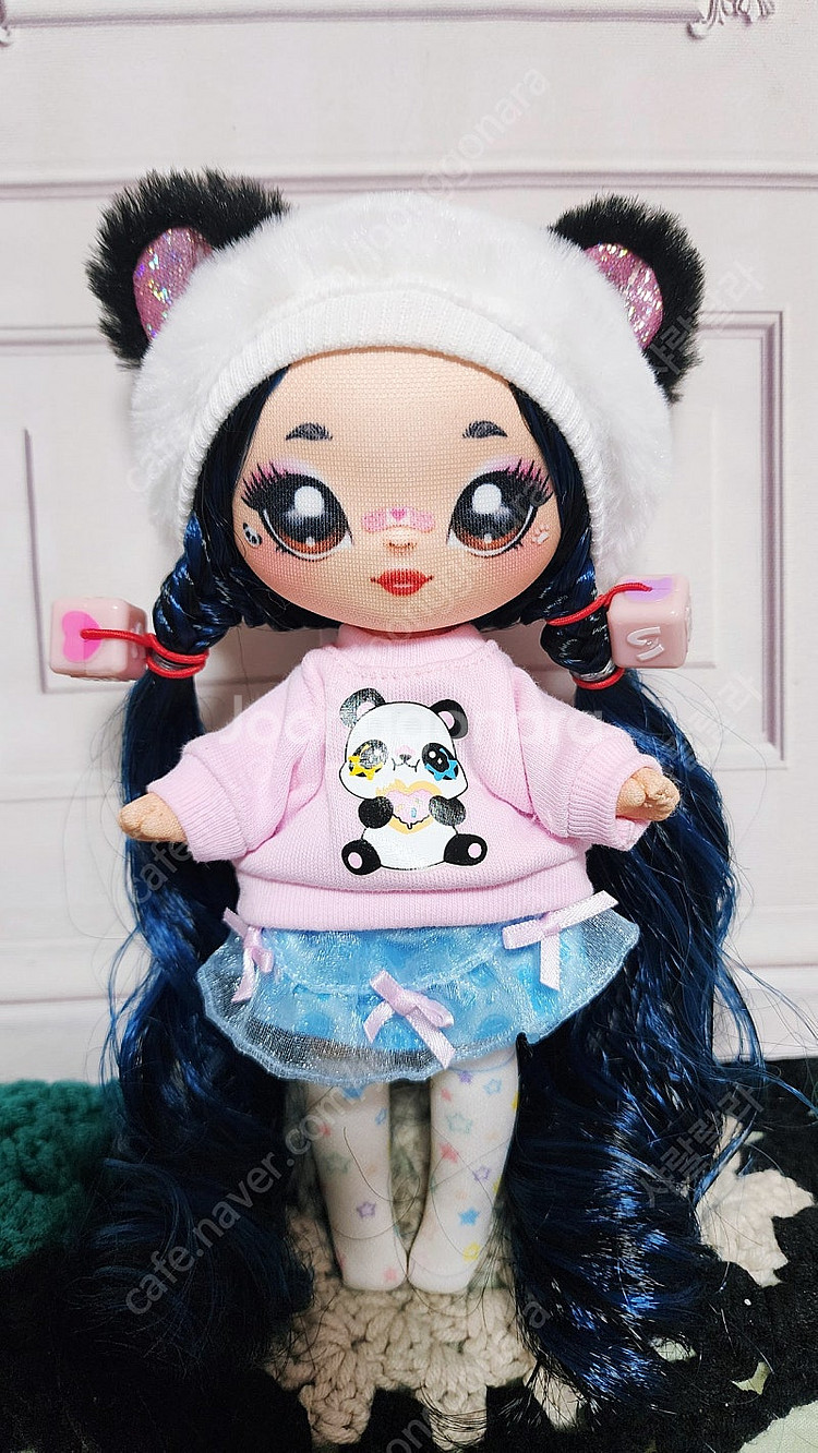 우사기 파란색,Nanana doll 팬더--0