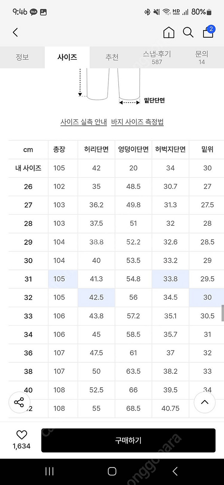 무탠다드 브리티쉬 레플리카 퍼티그팬츠 29사이즈(새제품...--4