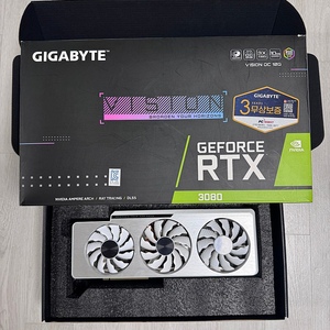 GIGABYTE 지포스 RTX 3080 VISION OC D6X 10GB