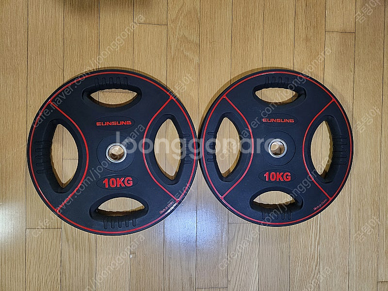 [새제품] 은성 10KG 우레탄 원판 2개 판매합니다.--0