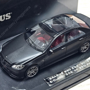 1:43 1/43 벤츠 브라부스 E63AMG 블랙무광 다이캐스트 팝니다.