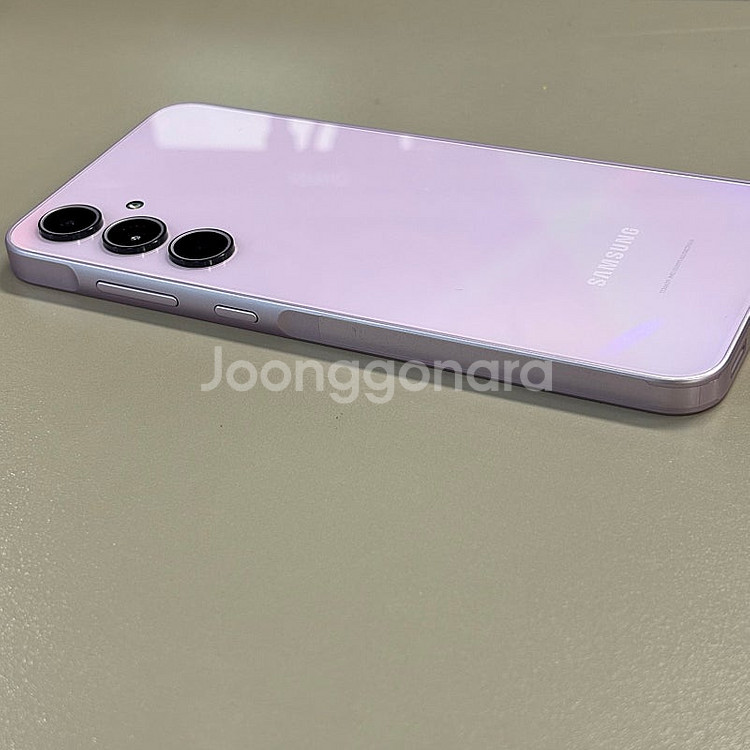 (신폰급자급제) 갤럭시A35 라벤더 128G 외관 하자...--7