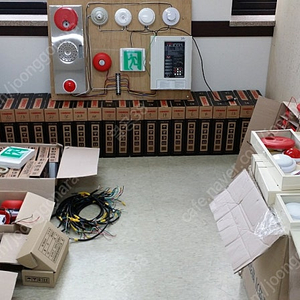 방재설비 실습 세트(5회로 수신기, 발신기, 감지기, 유도등 등로 구성)