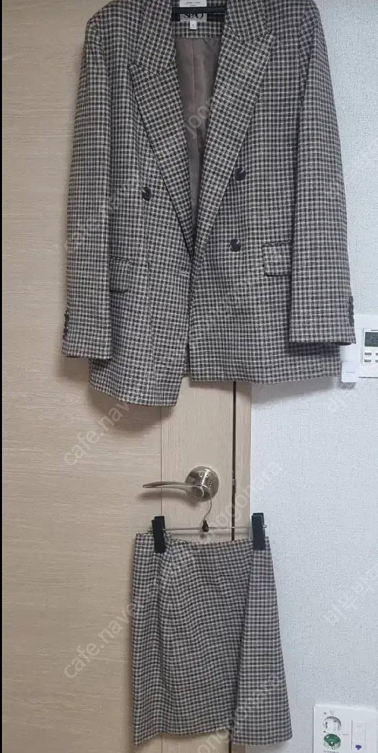 스파오 체크스커트--1