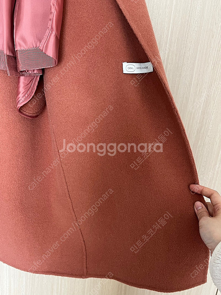듀엘 핸드메이드 코트 인디핑크--6