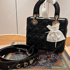 Dior 레이디백 스몰 블랙 램스킨 (My ABC Bag)