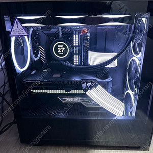 [판매] NZXT H7 ELITE 케이스 판매합니다 (+ H7 FLOW 전면 패널 동봉 / 전면 140 RGB DUO 팬 교체)