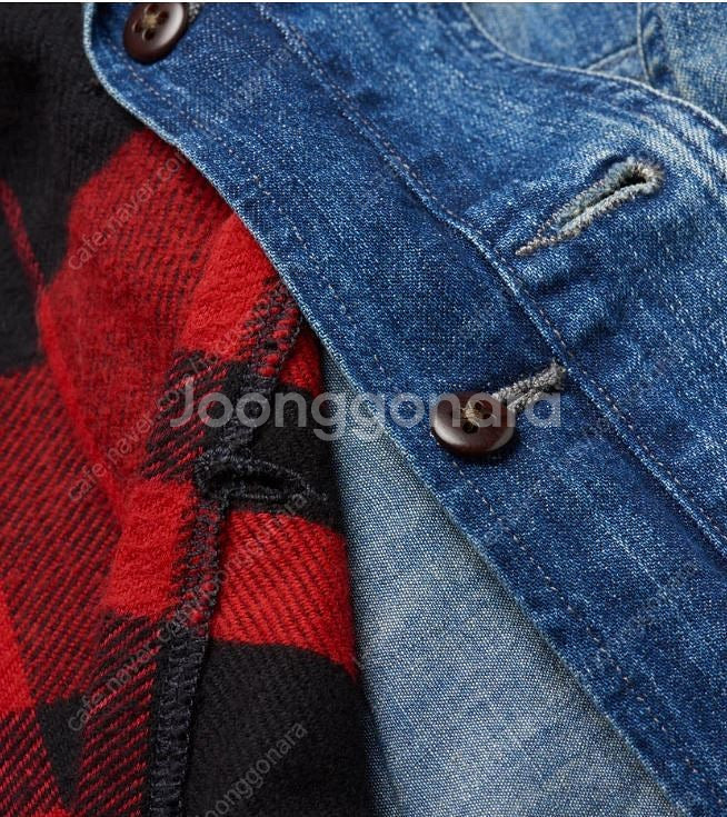 폴로 인디고 데님 2in1 재킷 L,XL 팝니다.--5