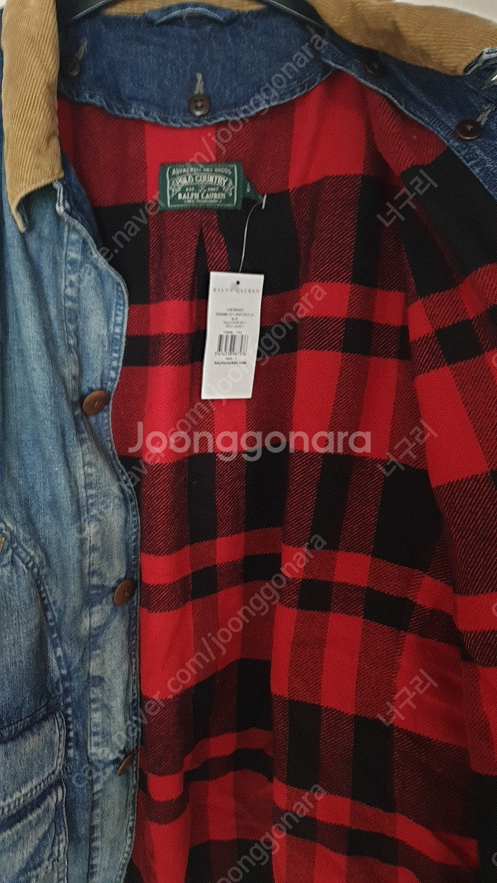 폴로 인디고 데님 2in1 재킷 L,XL 팝니다.--8