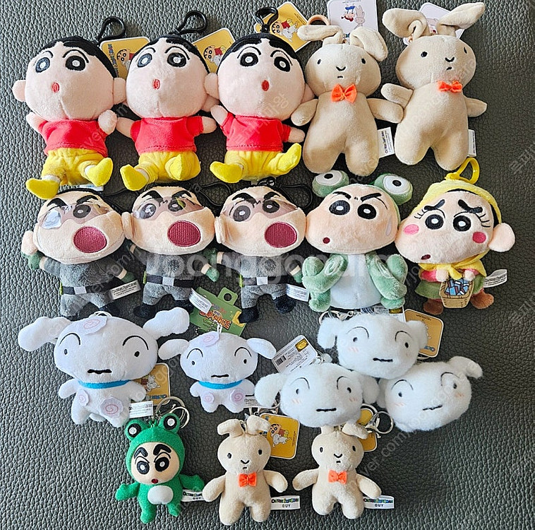 짱구 유리토끼 흰둥이 극장판 짱구 키링 가방고리 인형--0