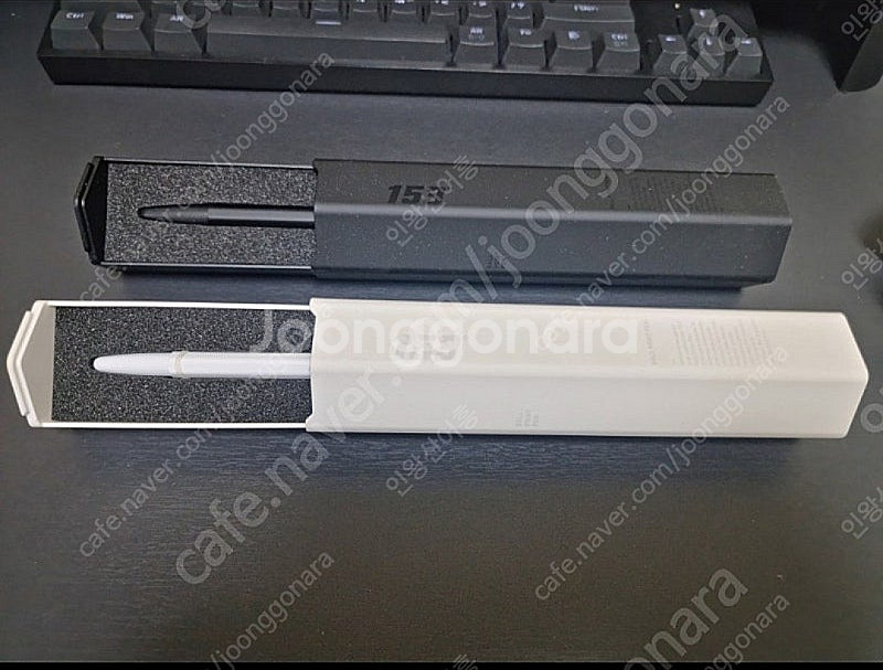모나미 153 한정판 육각케이스 블랙,화이트--0