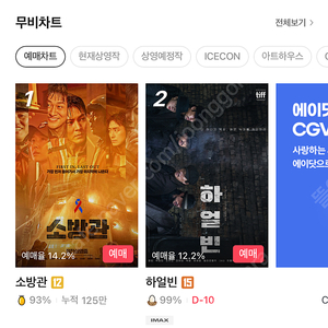 CGV 2인 예매 16000원(1인 9000원)