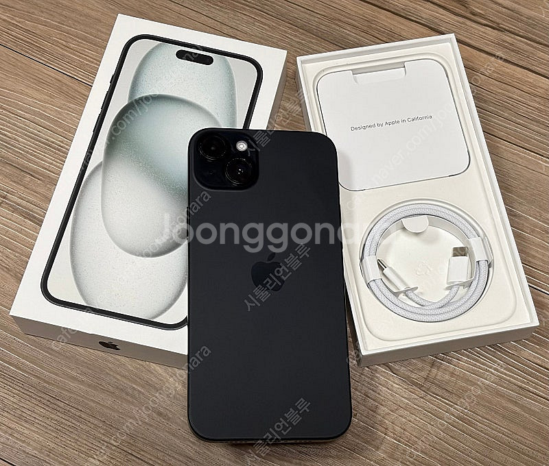아이폰15플러스 블랙 128GB (6개월사용, 배터리9...--0