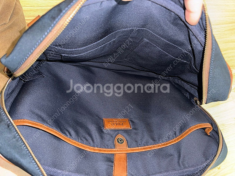 폴로 네이비 서류가방(메신저백)--3
