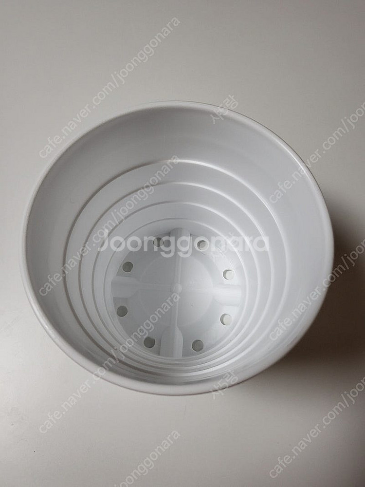 다이소 쁘띠 화분 2호 새것 500원 화이트 플라스틱--2