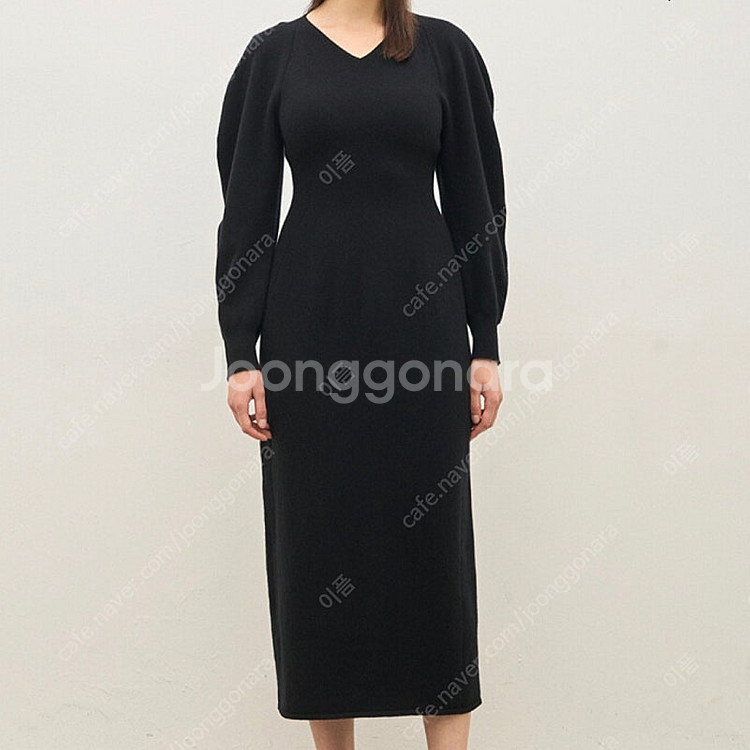 더 캐시미어 _ 캐시미어 블렌드 홀가먼트 니트 드레스(85사이즈, 새상품)--0