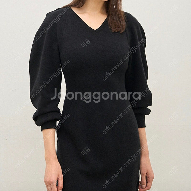 더 캐시미어 _ 캐시미어 블렌드 홀가먼트 니트 드레스(85사이즈, 새상품)--1