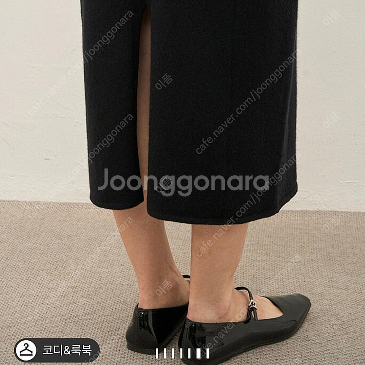 더 캐시미어 _ 캐시미어 블렌드 홀가먼트 니트 드레스(85사이즈, 새상품)--3