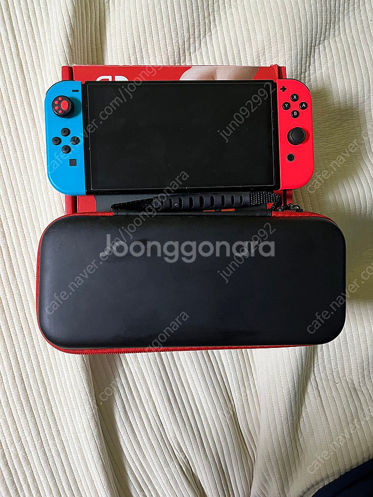 닌텐도 스위치 oled + 동숲칩+ 젤다 익스펜션팩 팝...--0
