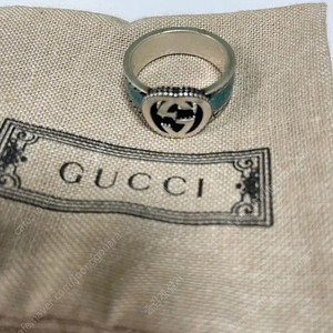 구찌 남성 반지 gg 인터로킹 gucci